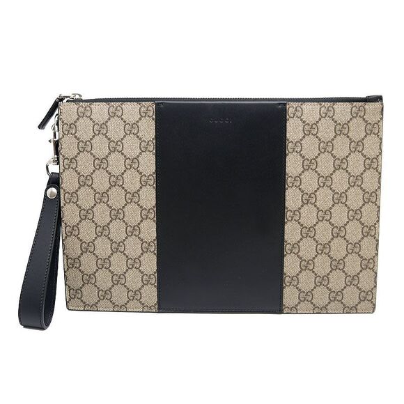 Gucci Handbags - Gucci Clutch Bag 495017 GG Supreme Black